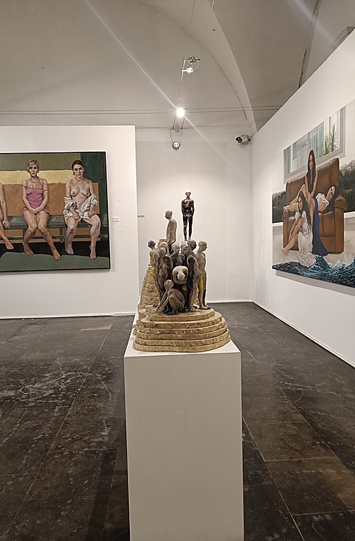 Installation view - Body Language - sculpture and paintings on display - 2024
