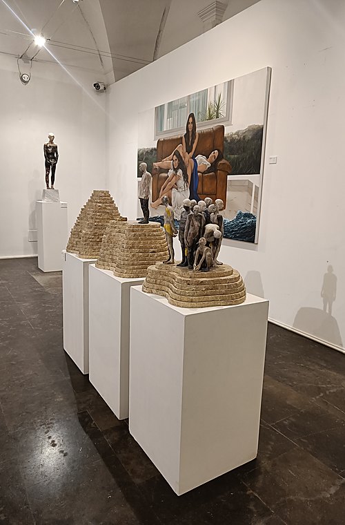Installation view - Body Language - sculptures and artworks on display - 2024