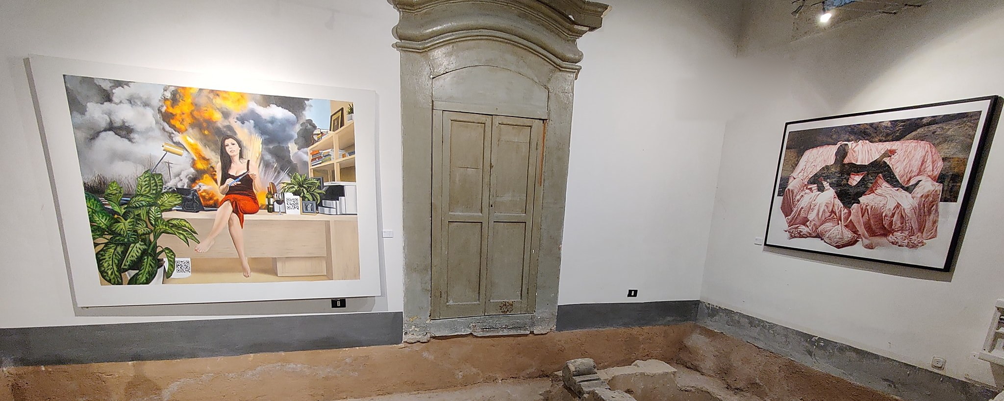 Installation view of Body Language at Museo Santa Chiara