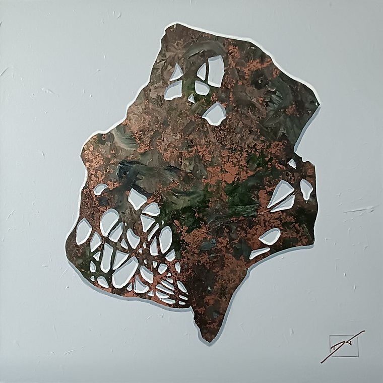 Afloat i - Mixed Media on Canvas - 73cm x 73cm - 2025
