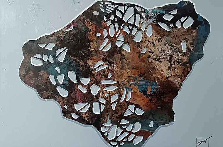 Afloat ii - Mixed Media on Canvas - 73cm x 94cm - 2025