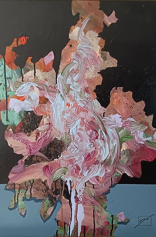 Reckoning - Mixed Media on Canvas - 73cm x 53cm - 2025