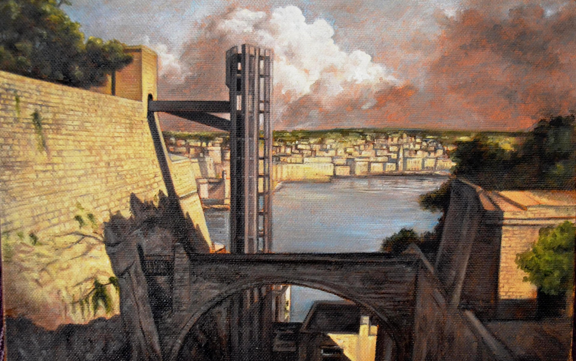 Barakka Lift - Oil on Canvas - 2014