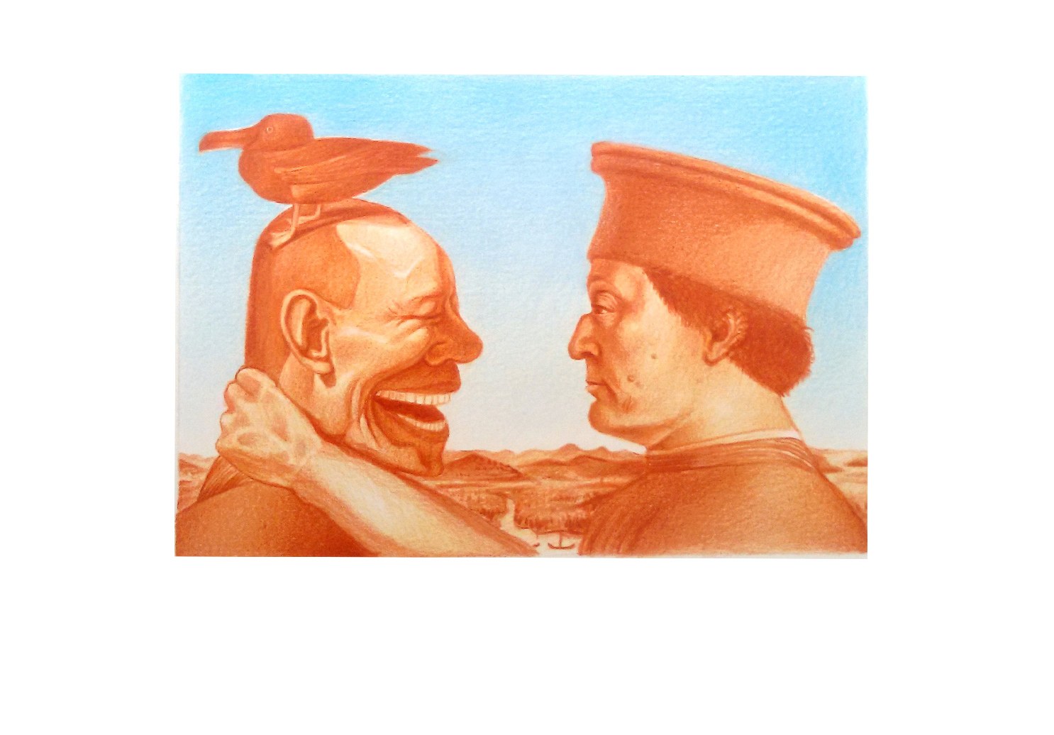 Strange Dialogue - Aquarelle on Paper - 2015